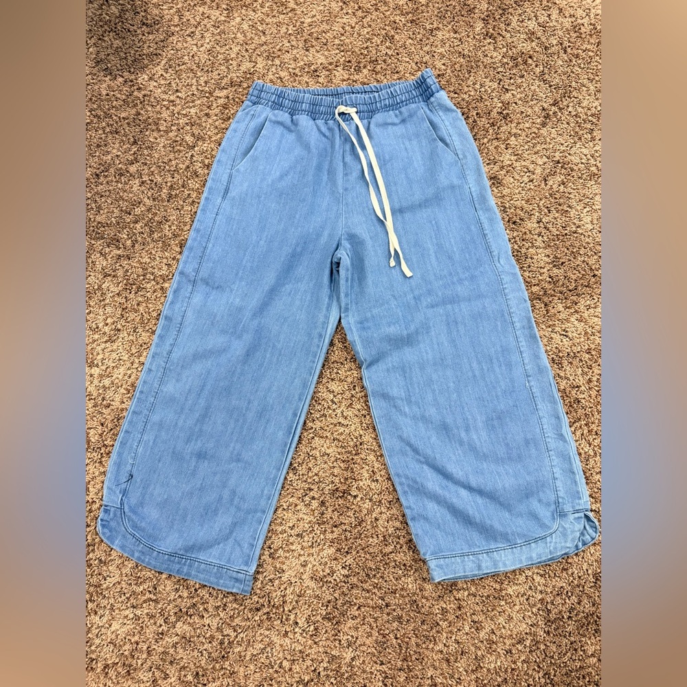 Three Birds Nest Casual Blue Wide-Leg Pants